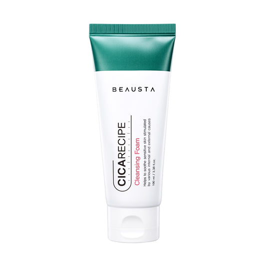 1 BEAUSTA Cicarecipe CLEANSING FOAM - pH 5,5-6,5 – with Centella Asiatica Extract, 100ml