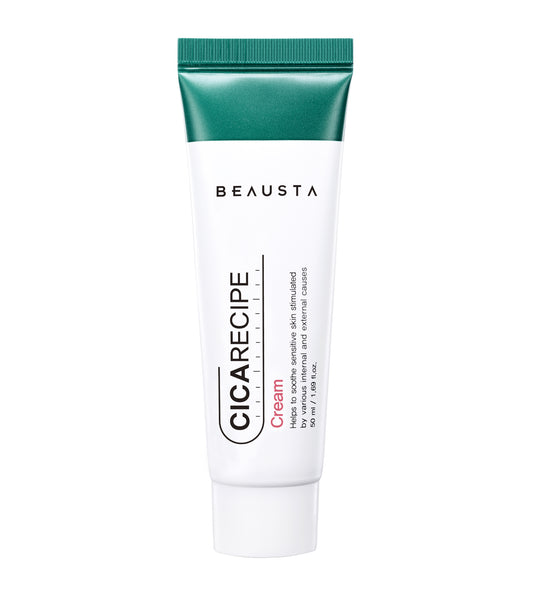 4 BEAUSTA Cicarecipe CREAM - Centella Asiatica Extract with 5 CICA Ingredients, 50 ml