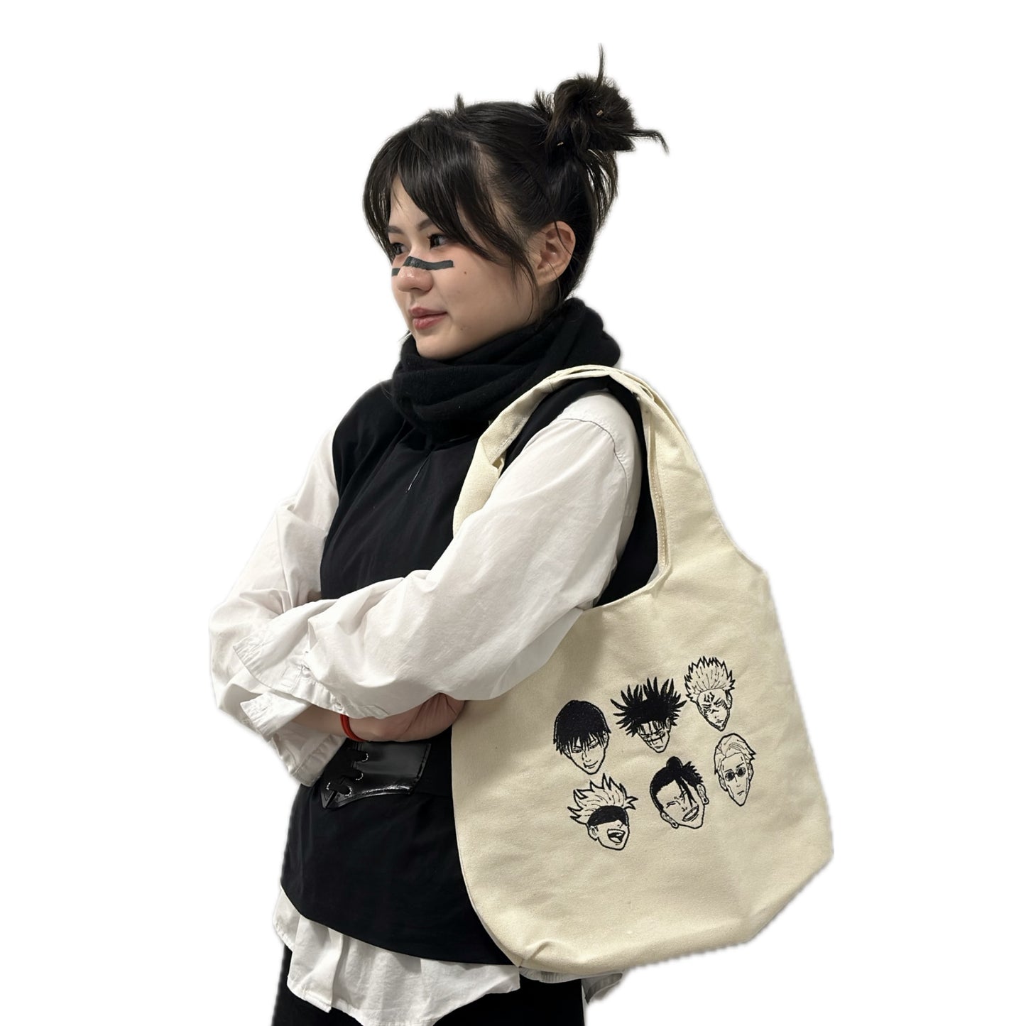 Promo Deal: Gift Set — Beausta Pack of 4 + Tote Bag (for anime Jujutsu Kaisen fans Gojo and more)