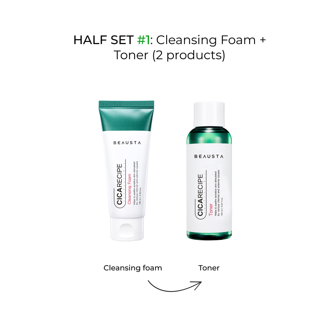 0 BEAUSTA: HALF SET #1: Cleansing Foam + Toner (2 products)