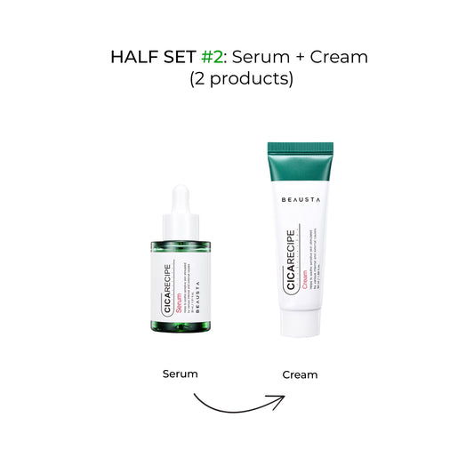 0 BEAUSTA: HALF SET #2: Serum + Cream  (2 products)