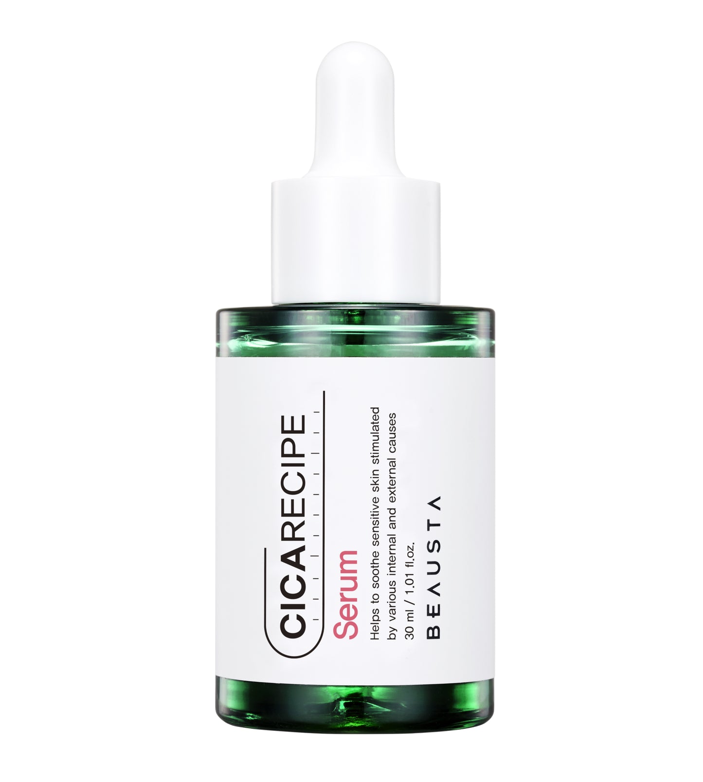 3 BEAUSTA Cicarecipe SERUM - Korean Centella Extract for Deep Hydration and Soothing Sensitive Skin, 30 ml