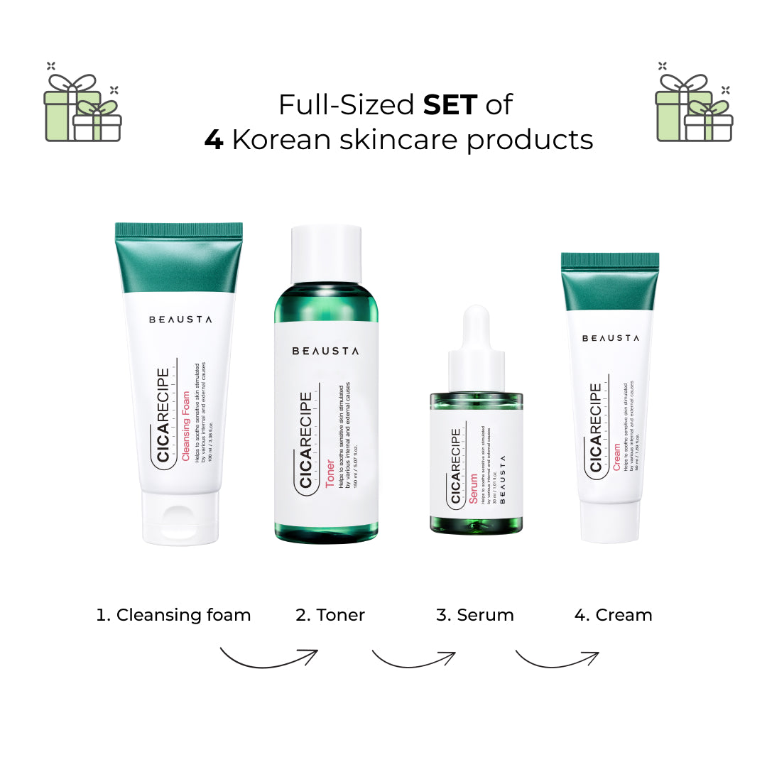 0 BEAUSTA Christmas Gift Box of Korean Skincare: 4 Products